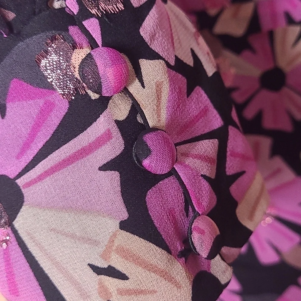 New Kate Spade Wallflower Chiffon Midi Dress